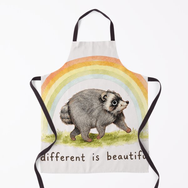 Item preview, Different Is Beautiful Raccoon Rainbow Animal Lover Quote designed and sold by Hugosploosh.