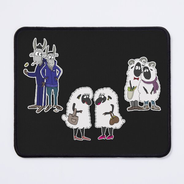 Item preview, Funny Goats and Sheep Squad Sticker Pack | Complete Tracksuits, Ewes and Rams Cartoon designed and sold by MyxaART.