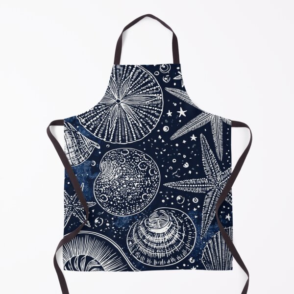 Item preview, Deep Sea Ocean Pattern Starfishes and Shells Night Blue designed and sold by VectorForge.