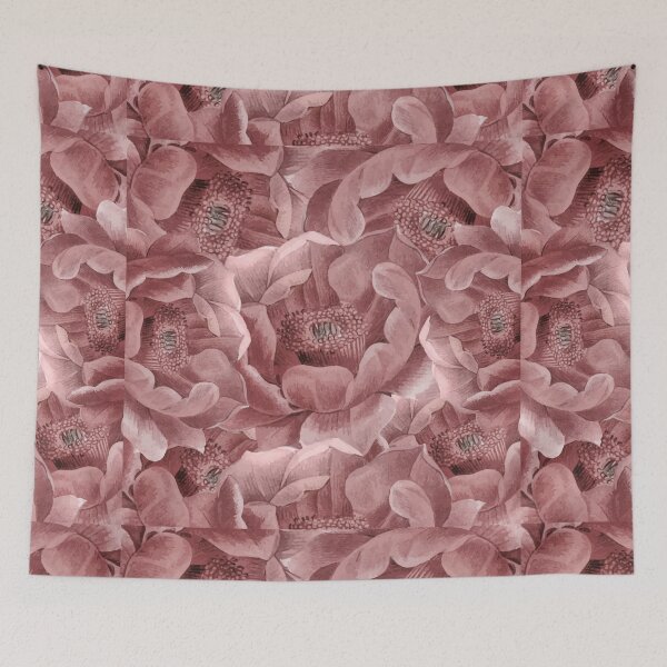 Item preview, Muted Pink Peony Bloom Seamless Pattern | Romantic Botanical Illustration designed and sold by ranivibes008.