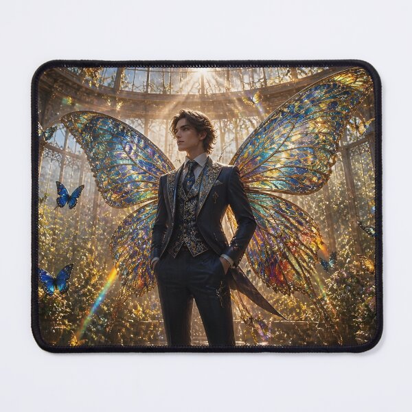 Item preview, Male Fairy in Butterfly Conservatory designed and sold by sigmaartstudio.