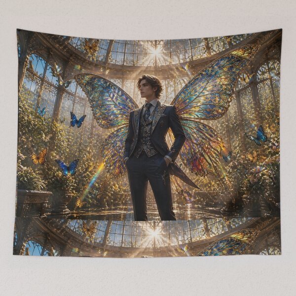 Item preview, Male Fairy in Butterfly Conservatory designed and sold by sigmaartstudio.