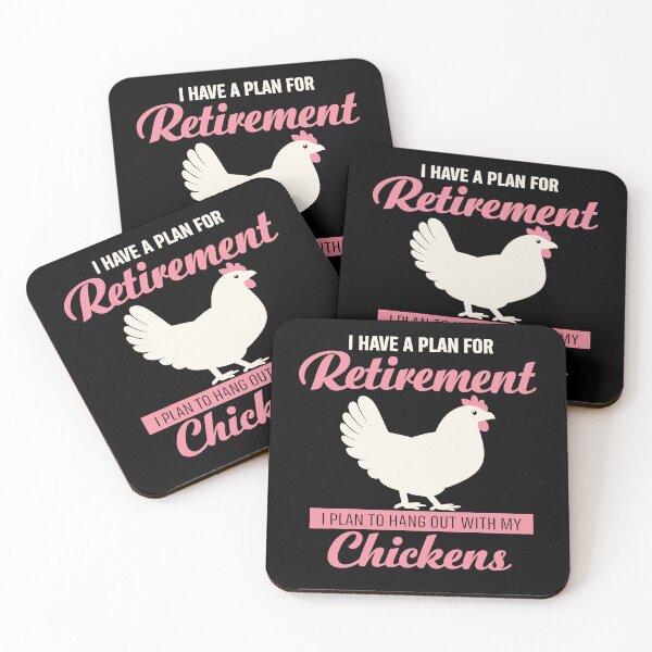 Item preview, I Have A Plan For Retirement I Plan To Hang Out With My Chickens - Funny Chicken Farmer Art designed and sold by BendyBeasts.