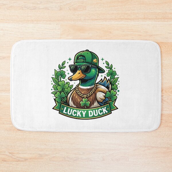 Item preview, Lucky Duck Cool Mallard Duck St. Patrick's Day Shamrock designed and sold by raedattia.