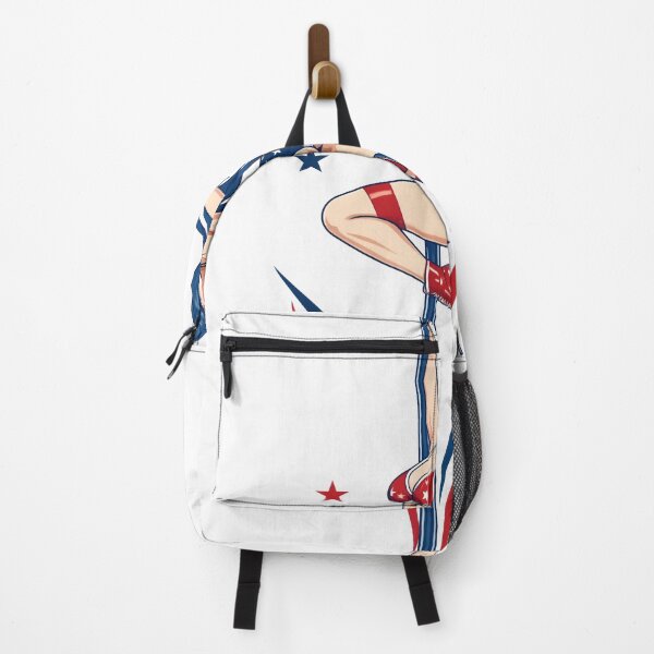 Item preview, Retro pinup dancer on pole with patriotic as clean cutout designed and sold by Creative88Art.