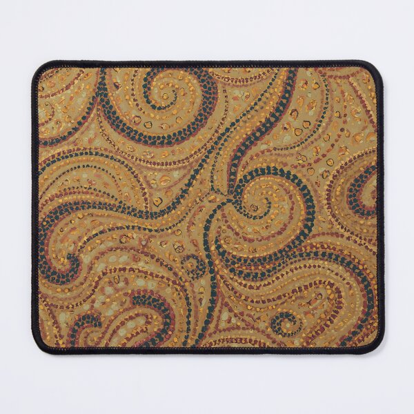 Item preview, Golden Aboriginal Paisley | Australian Indigenous Dot Art Pattern designed and sold by GrinGalore.