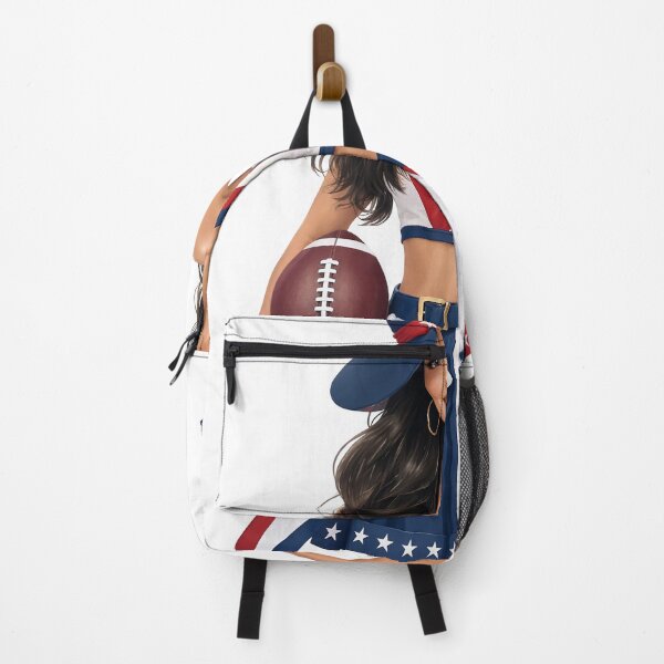 Item preview, Cheerleader holding american football as transparent cutout designed and sold by Creative88Art.