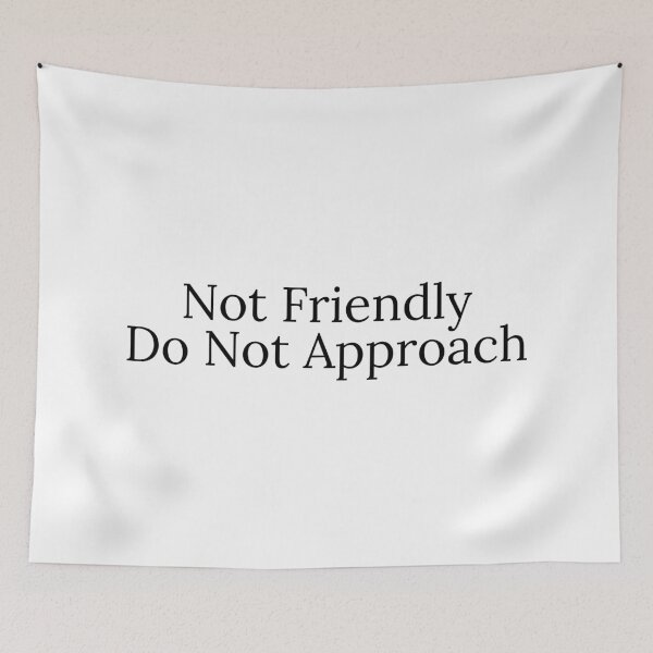 Item preview, Not Friendly Do Not Approach designed and sold by Dondonmart.