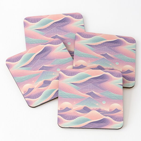 Item preview, Dreamy Pastel Desert Dunes Landscape designed and sold by IntelliMindDesigns.