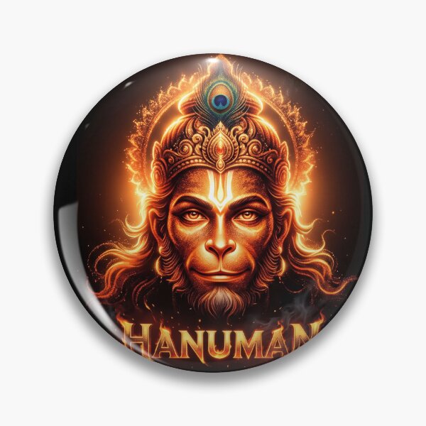 Item preview, Lord Hanuman Cosmic Particle Glow Sticker designed and sold by krazzyremo.
