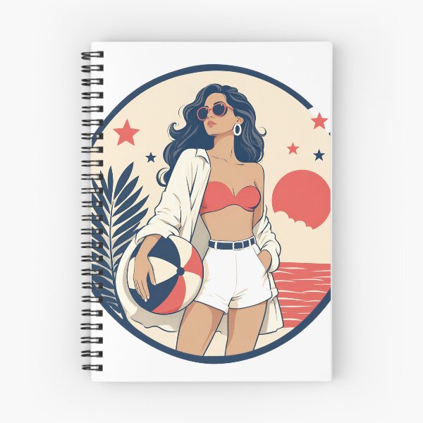 Item preview, Summer beach girl holding ball with as isolated object designed and sold by Creative88Art.