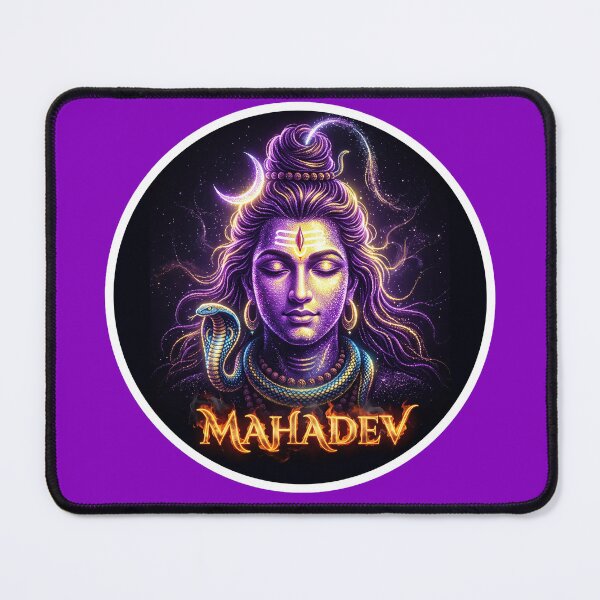Item preview, Mahadev Cosmic Particle Glow Sticker designed and sold by krazzyremo.
