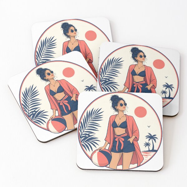 Item preview, Retro summer illustration of woman with as PNG element designed and sold by Creative88Art.