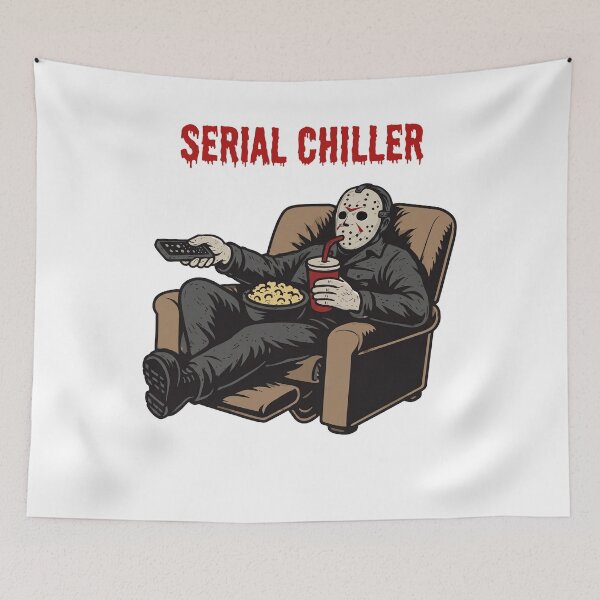 Item preview,  Funny Horror, Scary Movie, Halloween Gift, Halloween Horror, Serial Chiller designed and sold by StickyWycky.