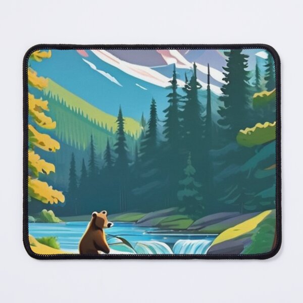 Item preview, Landscape - Brown Bear, Stylized Nature Scene designed and sold by World-Pets.