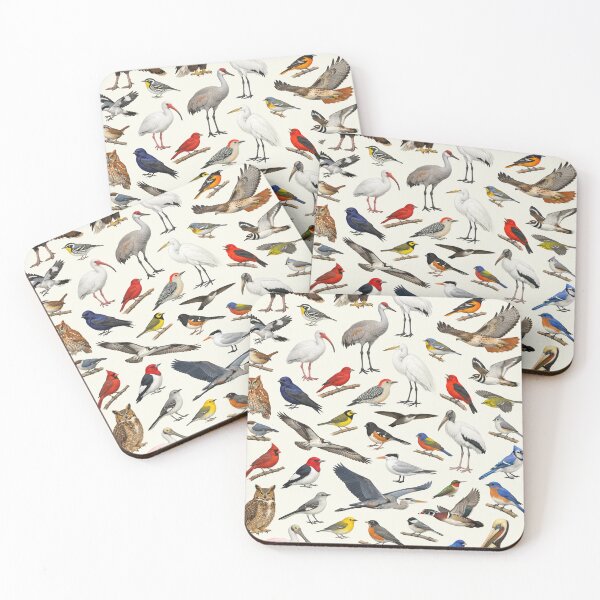 Item preview, Native Birds of Alabama Retro Style Identification Chart designed and sold by kakarikihill.