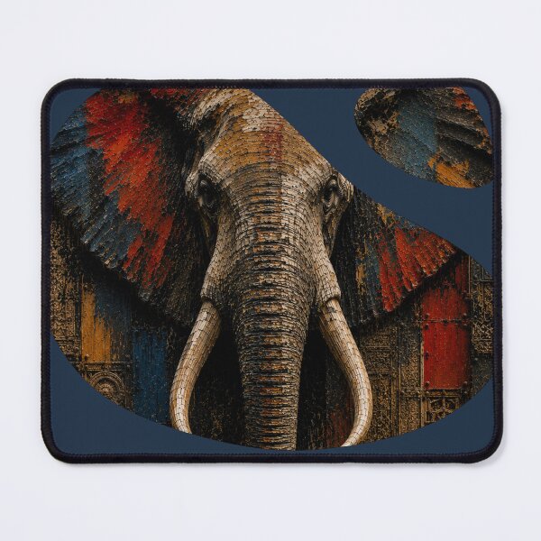 Item preview, Disciplined Founder Geometric Elephant Stone Relief Home Office Wall Art Poster designed and sold by SavannaStrikes.