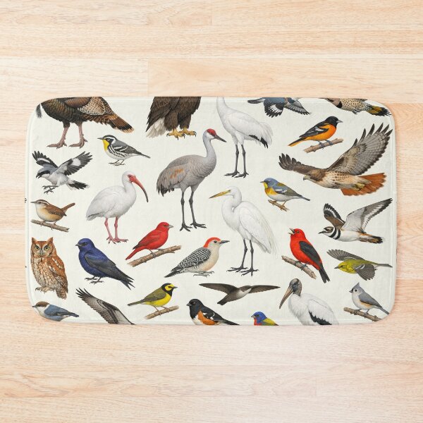 Item preview, Native Birds of Alabama Retro Style Identification Chart designed and sold by kakarikihill.