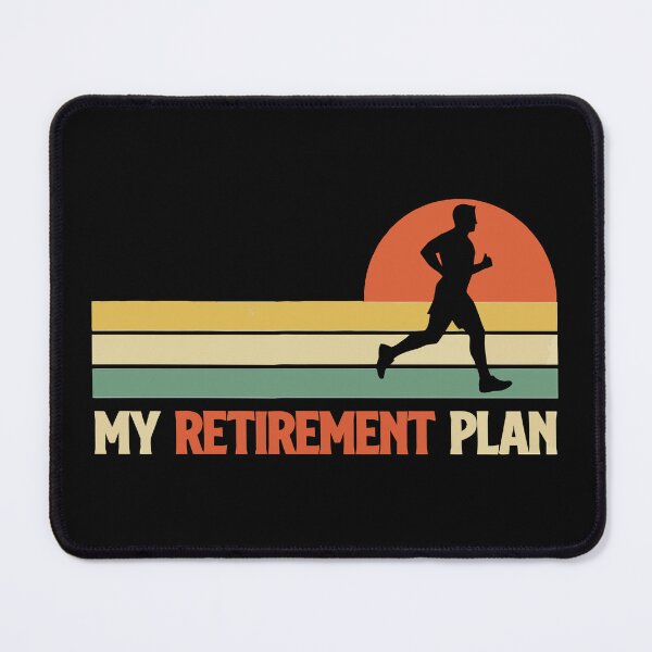 Item preview, My Retirement Plan Running - Funny Runner Jogging Retro Sunset Art designed and sold by BendyBeasts.