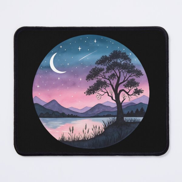 Item preview, Dreamy Mountain Night designed and sold by trendspatterns.