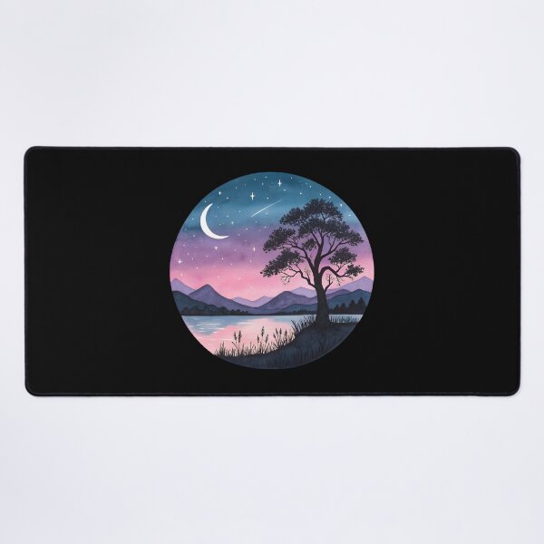 Item preview, Dreamy Mountain Night designed and sold by trendspatterns.
