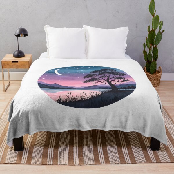 Item preview, Dreamy Mountain Night designed and sold by trendspatterns.