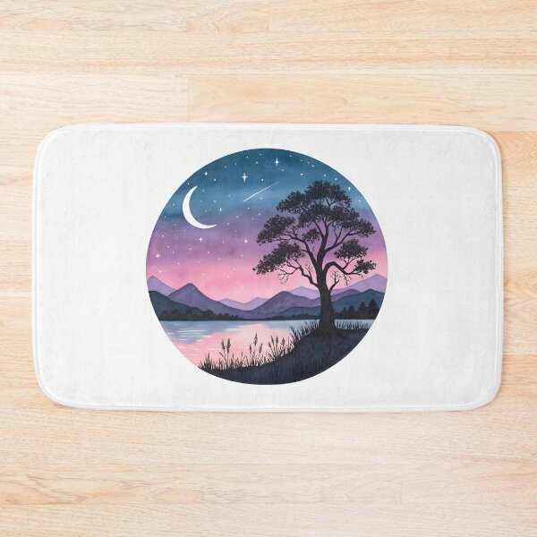 Item preview, Dreamy Mountain Night designed and sold by trendspatterns.