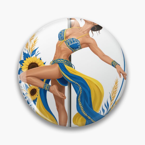 Item preview, Pole dancer in national ukrainian as isolated object designed and sold by Creative88Art.