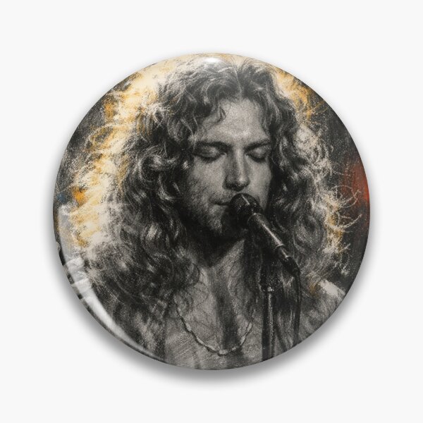Artikelvorschau, Robert Plant Neon Charcoal Stairway Portrait entworfen und verkauft von Neo21Studio.