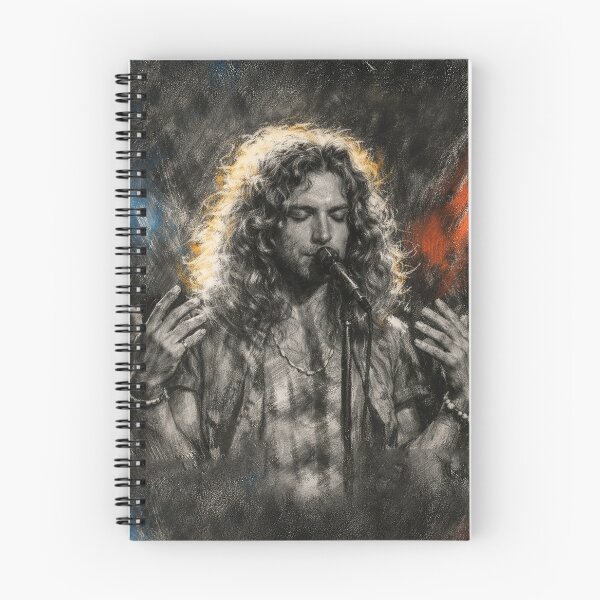 Item preview, Robert Plant Neon Charcoal Stairway Portrait designed and sold by Neo21Studio.