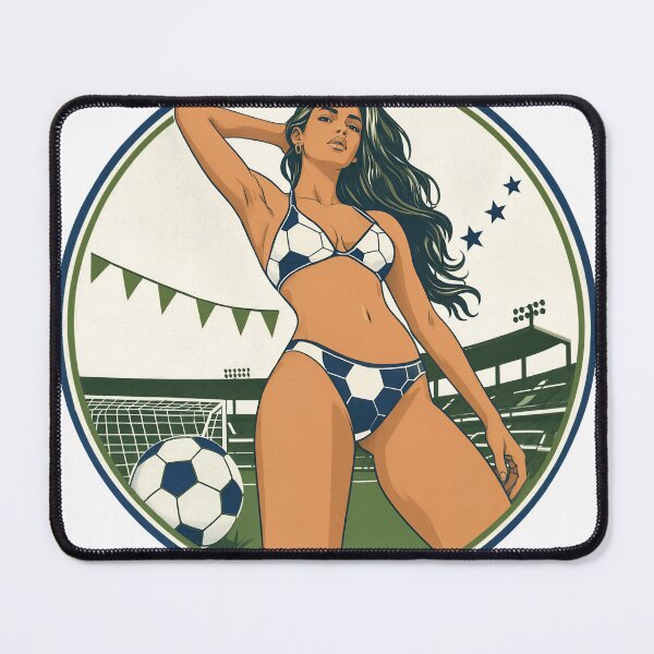 Item preview, Soccer fan woman in stadium concept art as cut out PNG designed and sold by Creative88Art.