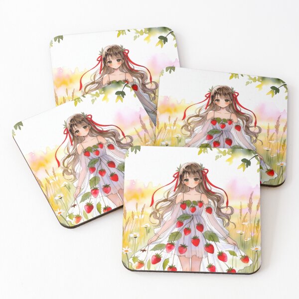 Item preview, Strawberry Anime Girl Summer Dress designed and sold by IntelliMindDesigns.