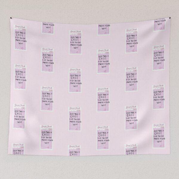 Item preview, make it exist first | guest check | pink  designed and sold by Sophie Louise Arts.