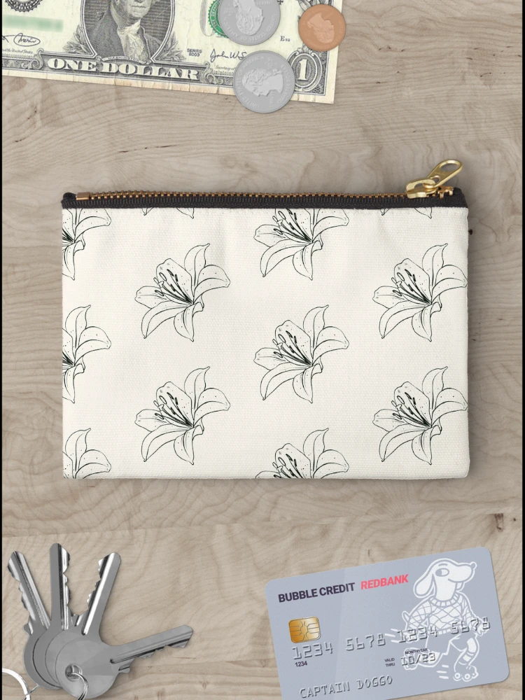 Thumbnail 3 of 4, Zipper Pouch, Simple Flower designed and sold by Ruthous.