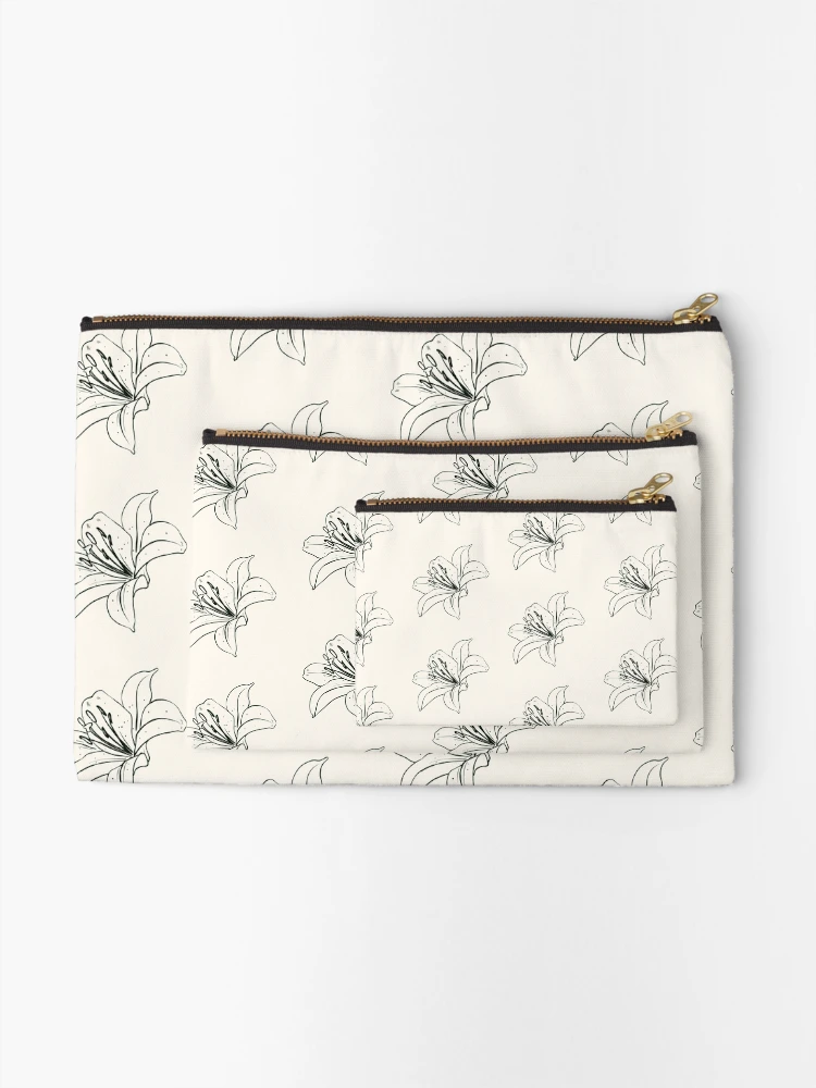 Thumbnail 2 of 4, Zipper Pouch, Simple Flower designed and sold by Ruthous.
