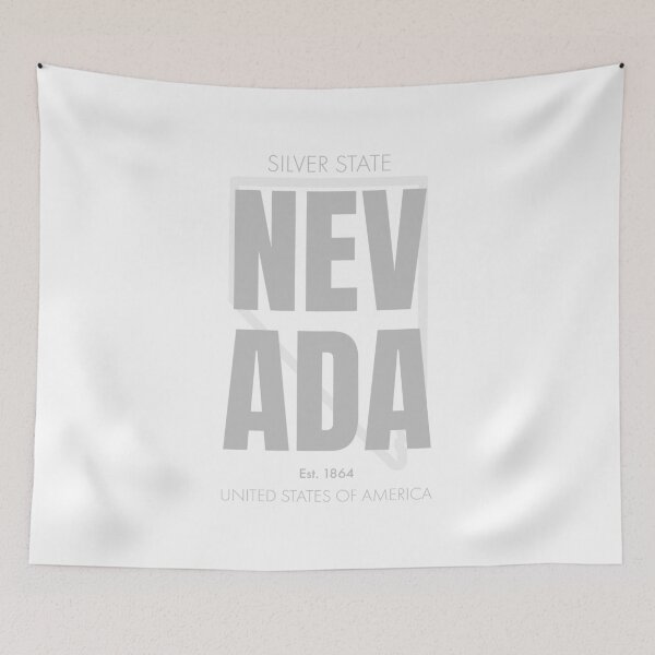 Item preview, Nevada, Modern Typographic Wall Art designed and sold by MarkedArtPrints.