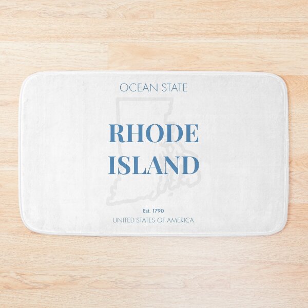 Item preview, Rhode Island, Modern Typographic Wall Art designed and sold by MarkedArtPrints.