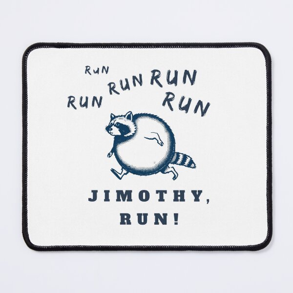 Item preview, Run Jimothy Run - Funny Running Seattle Raccoon Meme designed and sold by LEOdesignerArt.
