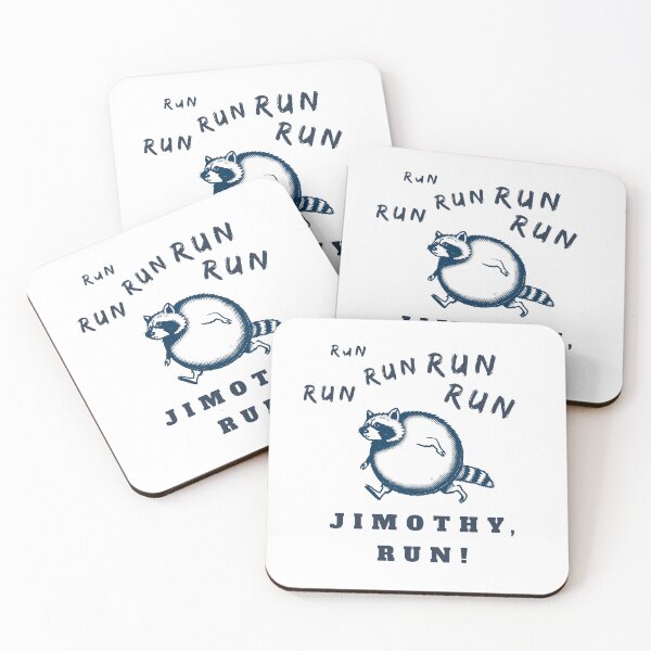 Item preview, Run Jimothy Run - Funny Running Seattle Raccoon Meme designed and sold by LEOdesignerArt.