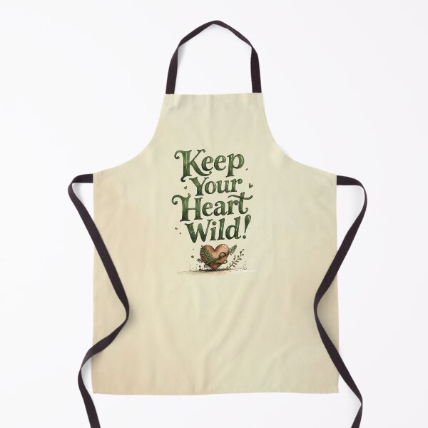 Item preview, Keep Your Heart Wild Nature Lover Typography Vintage Forest Adventure Quote designed and sold by Connys Colorful World.
