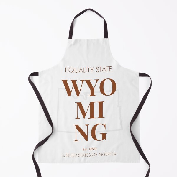 Item preview, Wyoming, Modern Typographic Wall Art designed and sold by MarkedArtPrints.