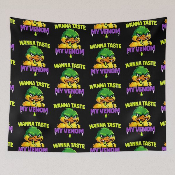 Item preview, Wanna Taste My Venom Funny Toxic Duck designed and sold by TeeTimeTreasure.