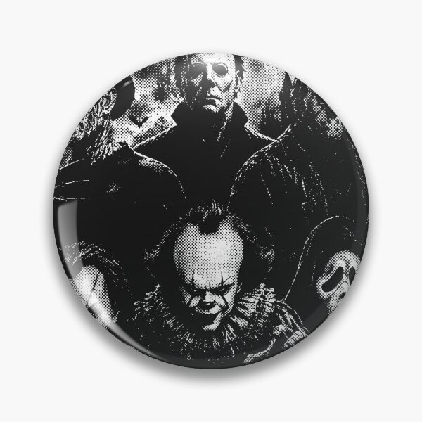 Item preview, Classic Halloween Horror Characters, Vintage Scary Movie, Spooky Season Halftone designed and sold by StickyWycky.