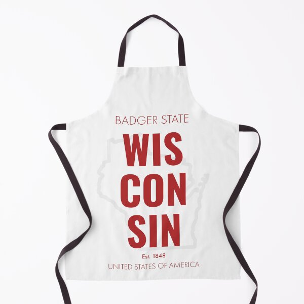 Item preview, Wisconsin, Modern Typographic Wall Art designed and sold by MarkedArtPrints.