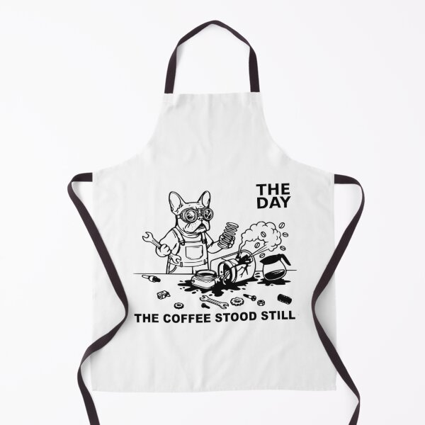 Item preview, The Day The Coffee Stood Still Funny French Bulldog designed and sold by The Bold Line Studio.