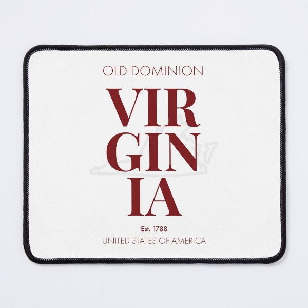 Item preview, Virginia, Modern Typographic Wall Art designed and sold by MarkedArtPrints.