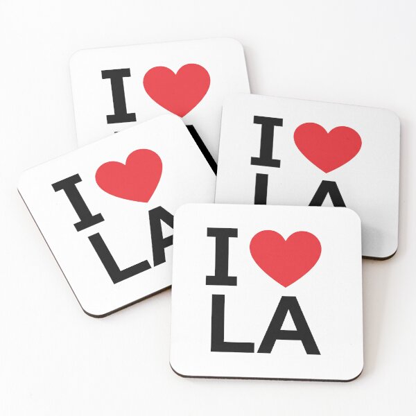 Item preview, I Love Los Angeles Minimalist Red Heart & Black Text Design designed and sold by HayaasBoutique.