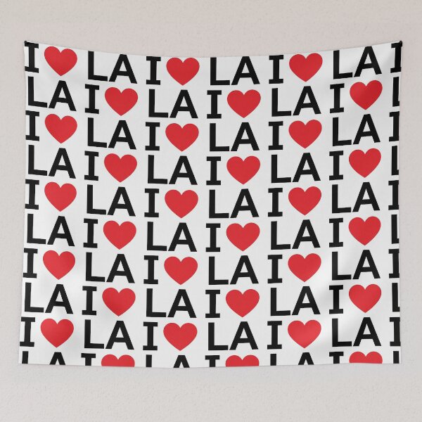 Item preview, I Love Los Angeles Minimalist Red Heart & Black Text Design designed and sold by HayaasBoutique.