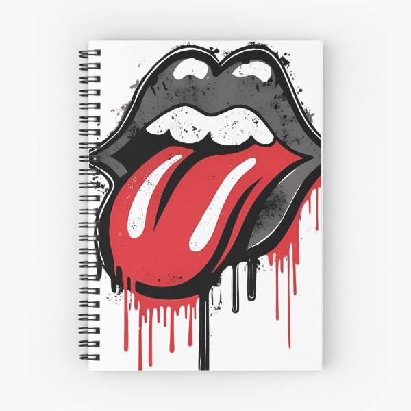 Item preview, Rock Lips Dripping Tongue designed and sold by ArtOnCloth.