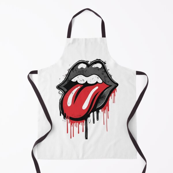 Item preview, Rock Lips Dripping Tongue designed and sold by ArtOnCloth.